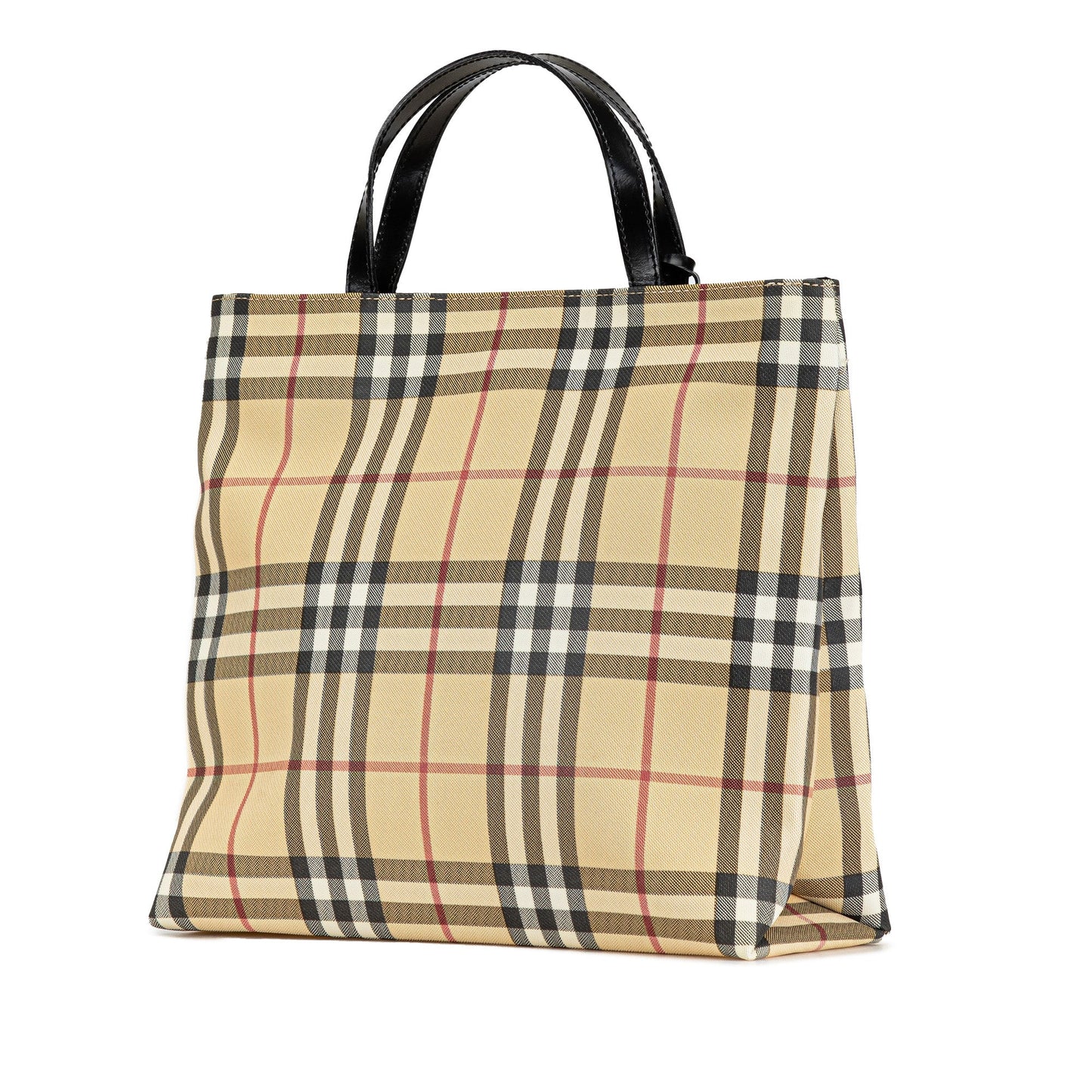 Tan Burberry House Check Canvas Tote