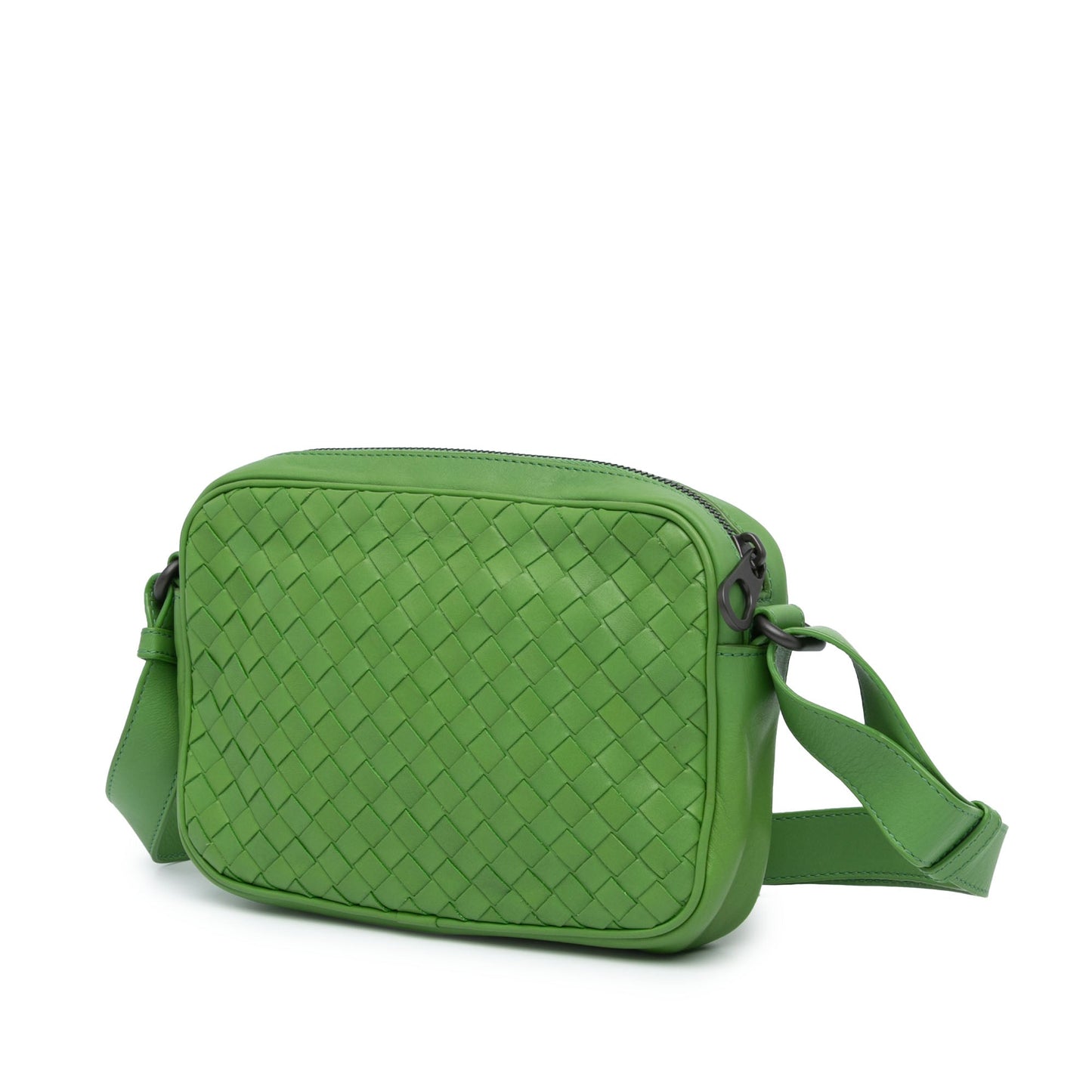 Green Bottega Veneta Intrecciato Crossbody