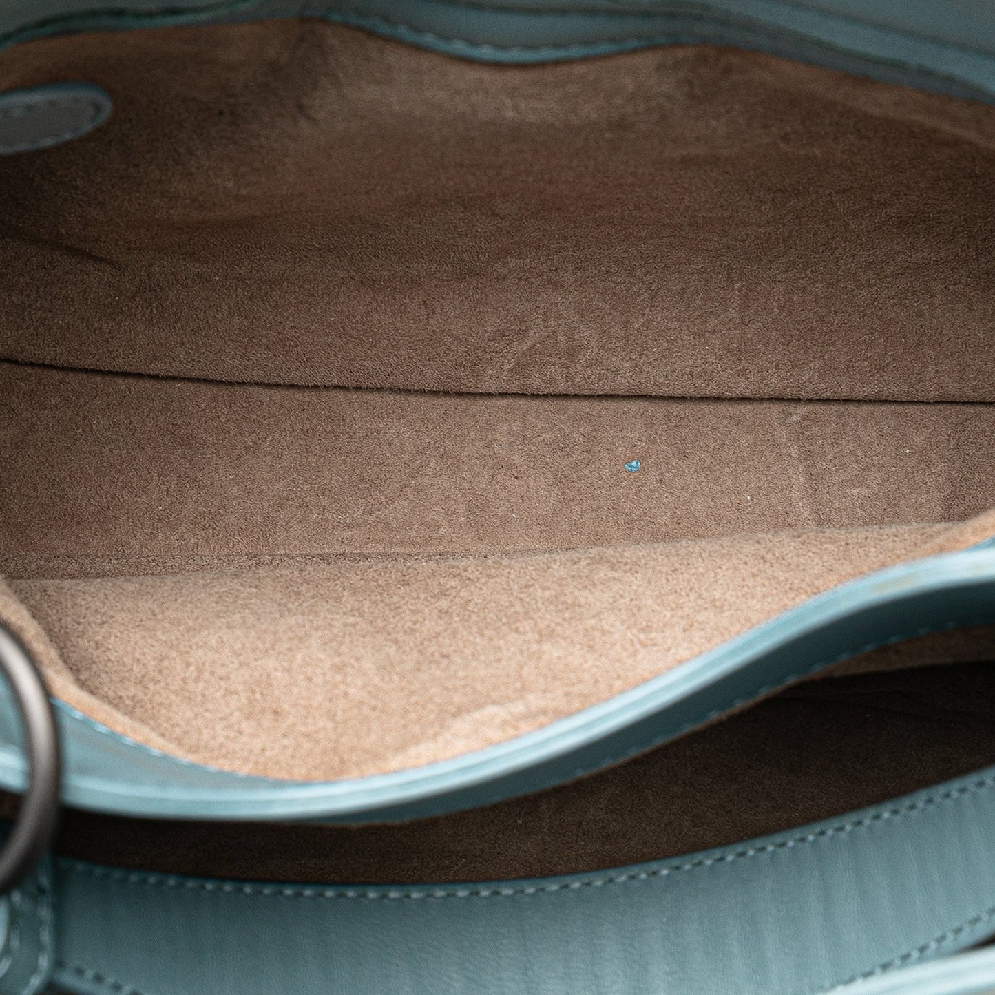 Blue Bottega Veneta Intrecciato Napoli Satchel