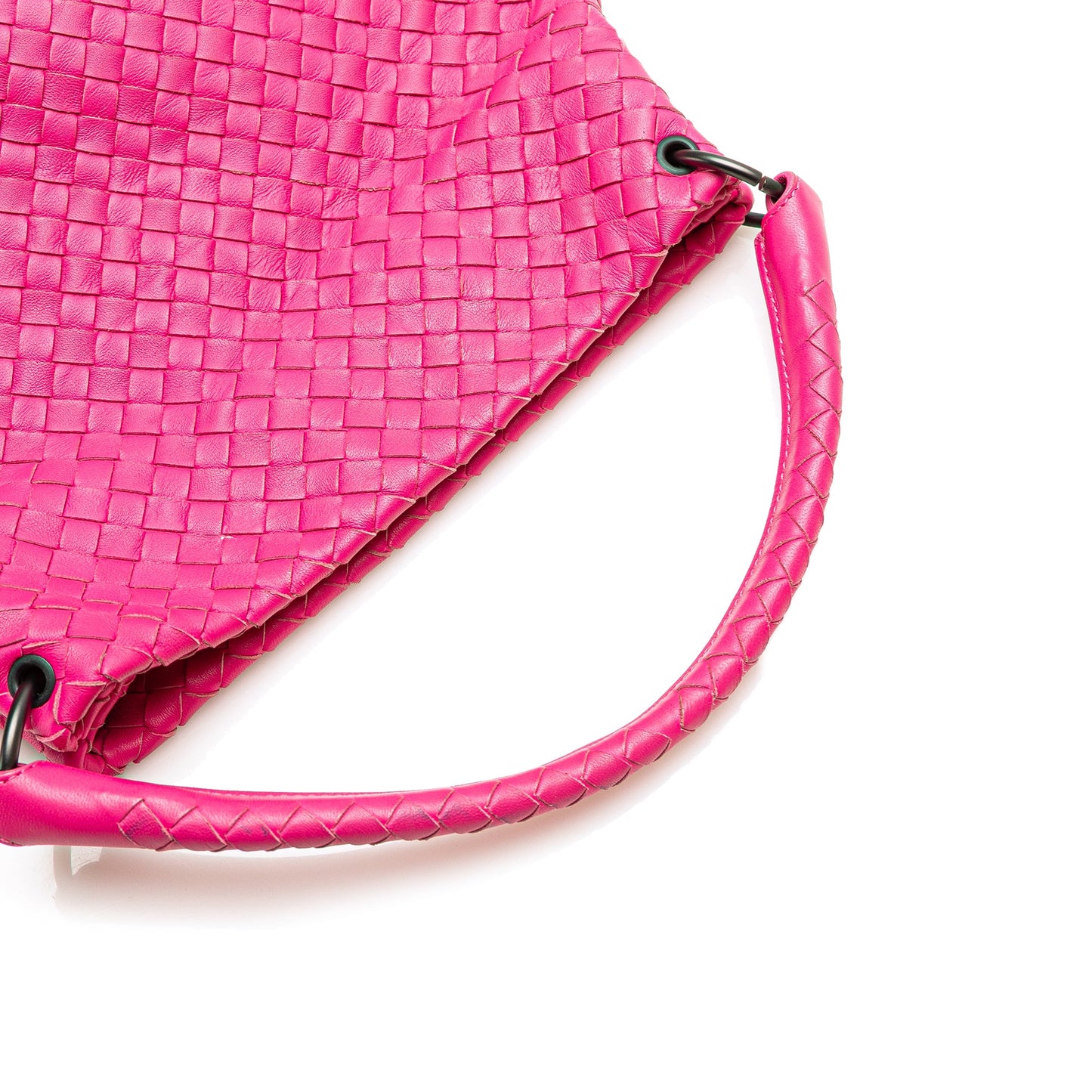 Pink Bottega Veneta Nappa Intrecciato Bucket Bag