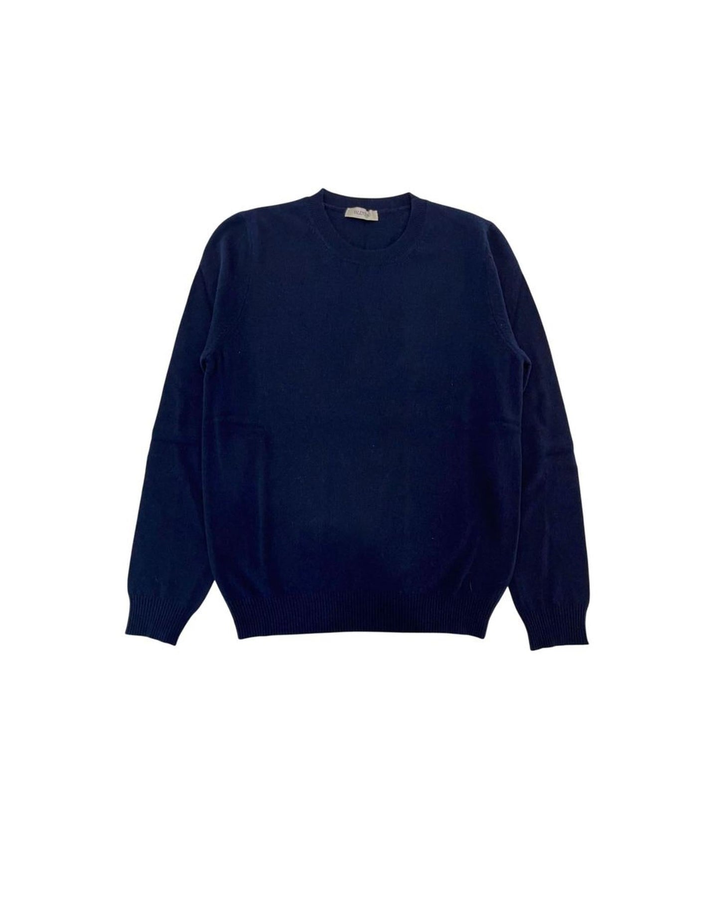 Valentino Cashmere Crew Neck Sweater Men Blue Blue