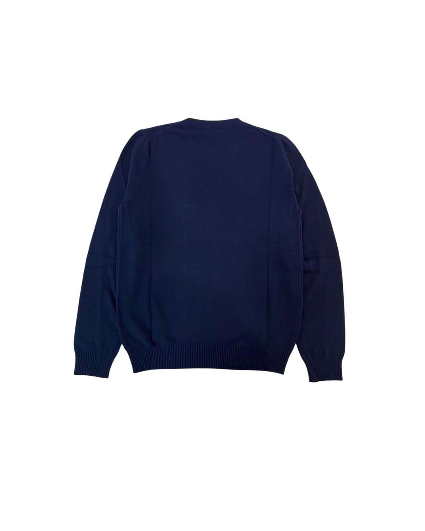 Valentino Cashmere Crew Neck Sweater Men Blue