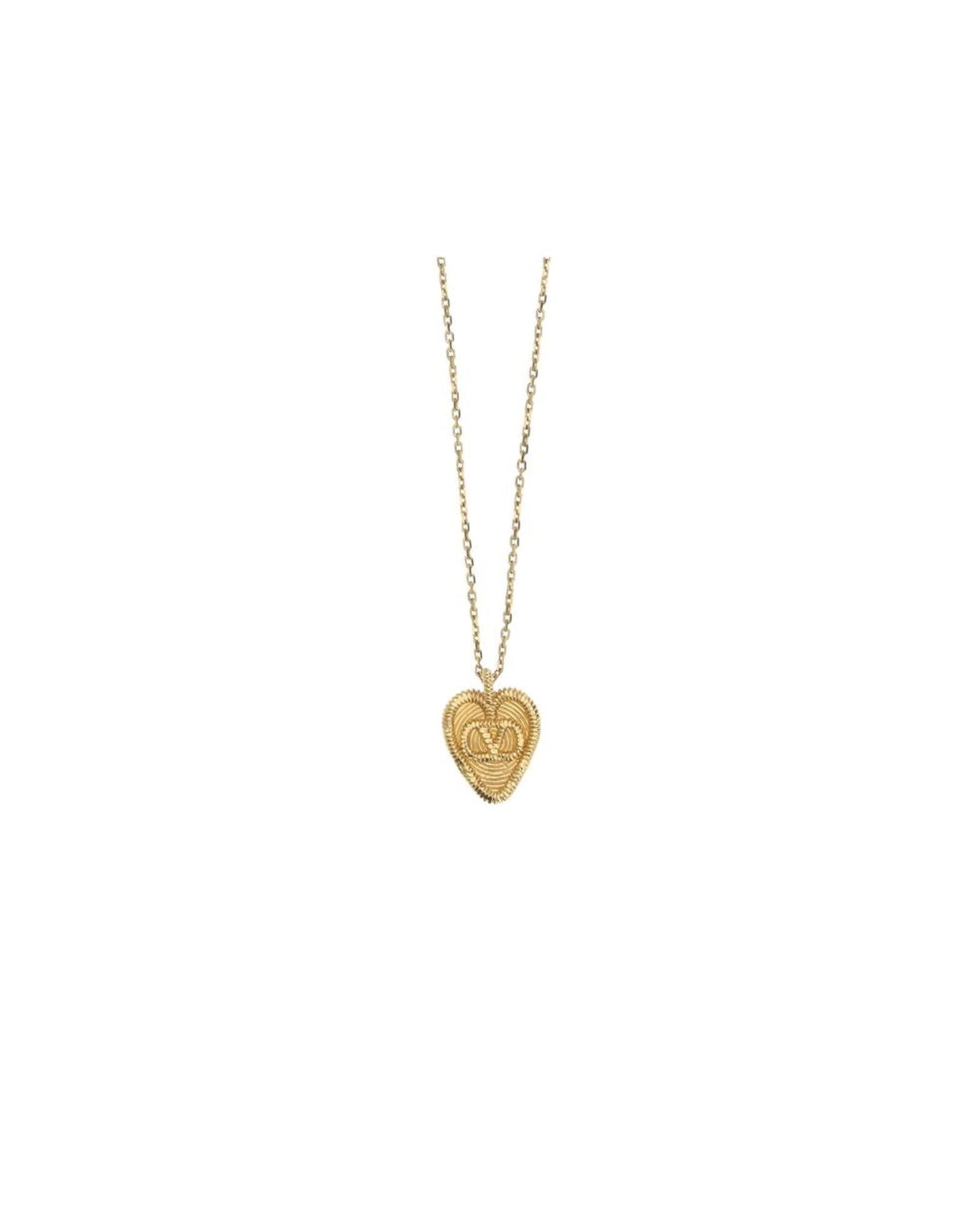 Valentino Garavani Heart Pendant Necklace Men Gold Others