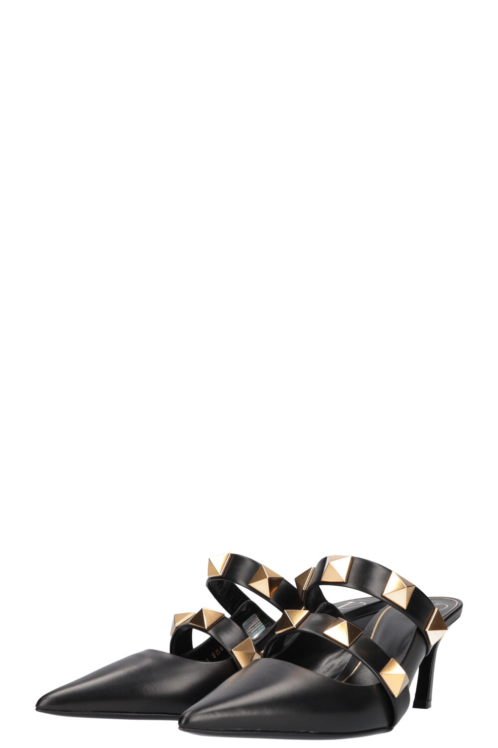VALENTINO Roman Stud Mules Black