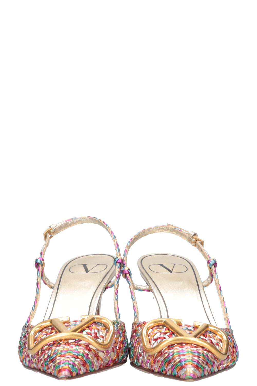 VALENTINO Vlogo Signature Heels Woven