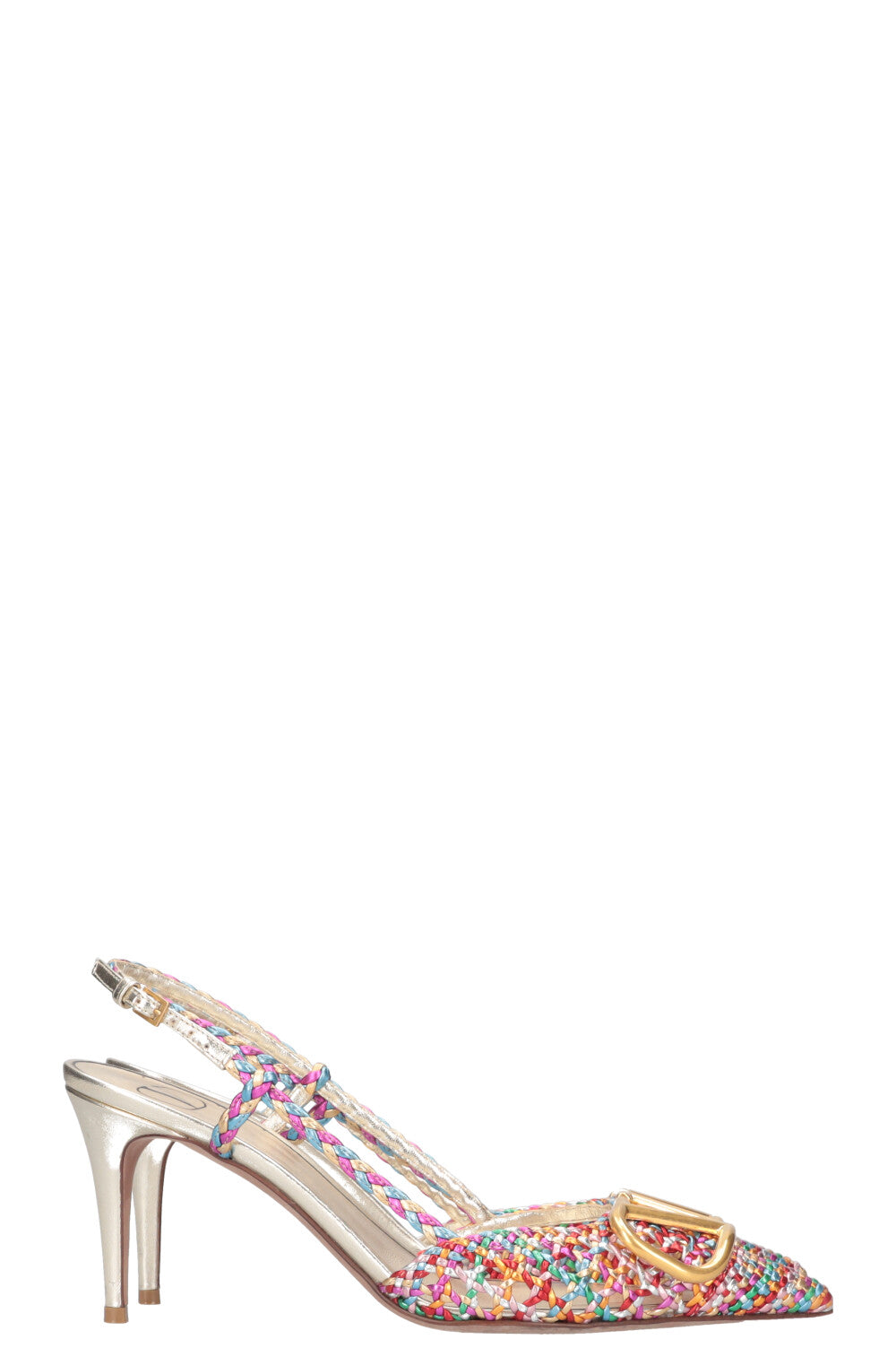 VALENTINO Vlogo Signature Heels Woven