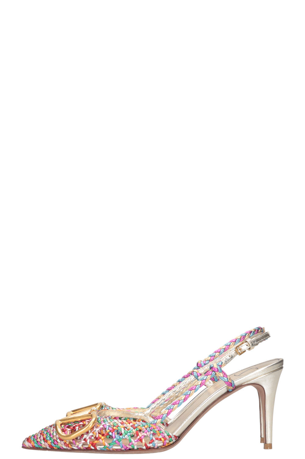 VALENTINO Vlogo Signature Heels Woven