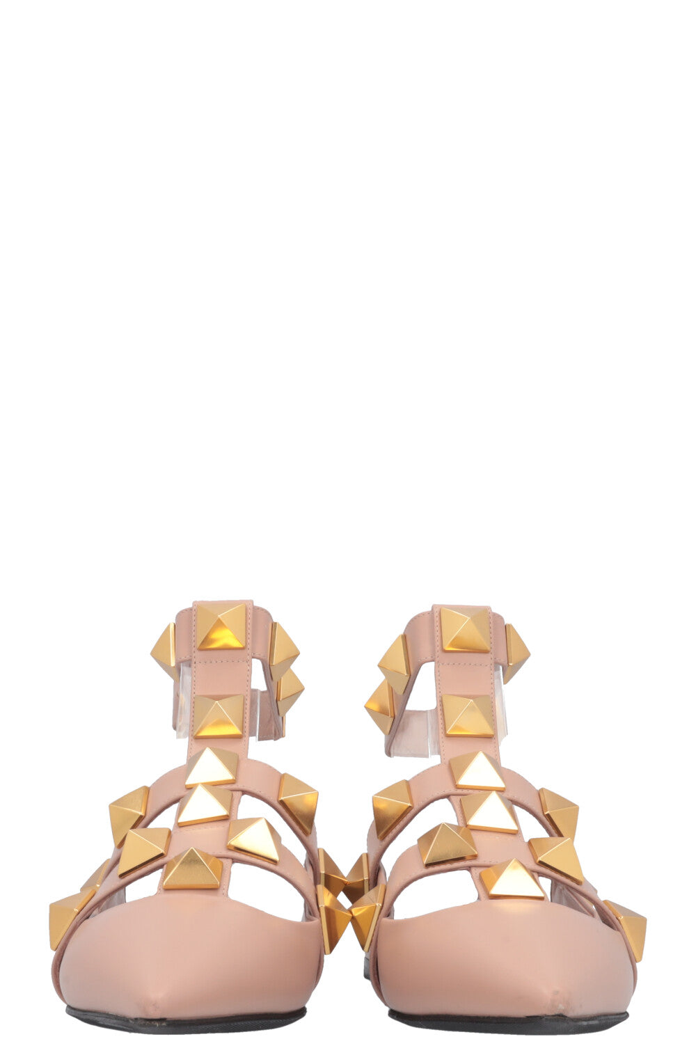 VALENTINO Roman Stud Flats Nude