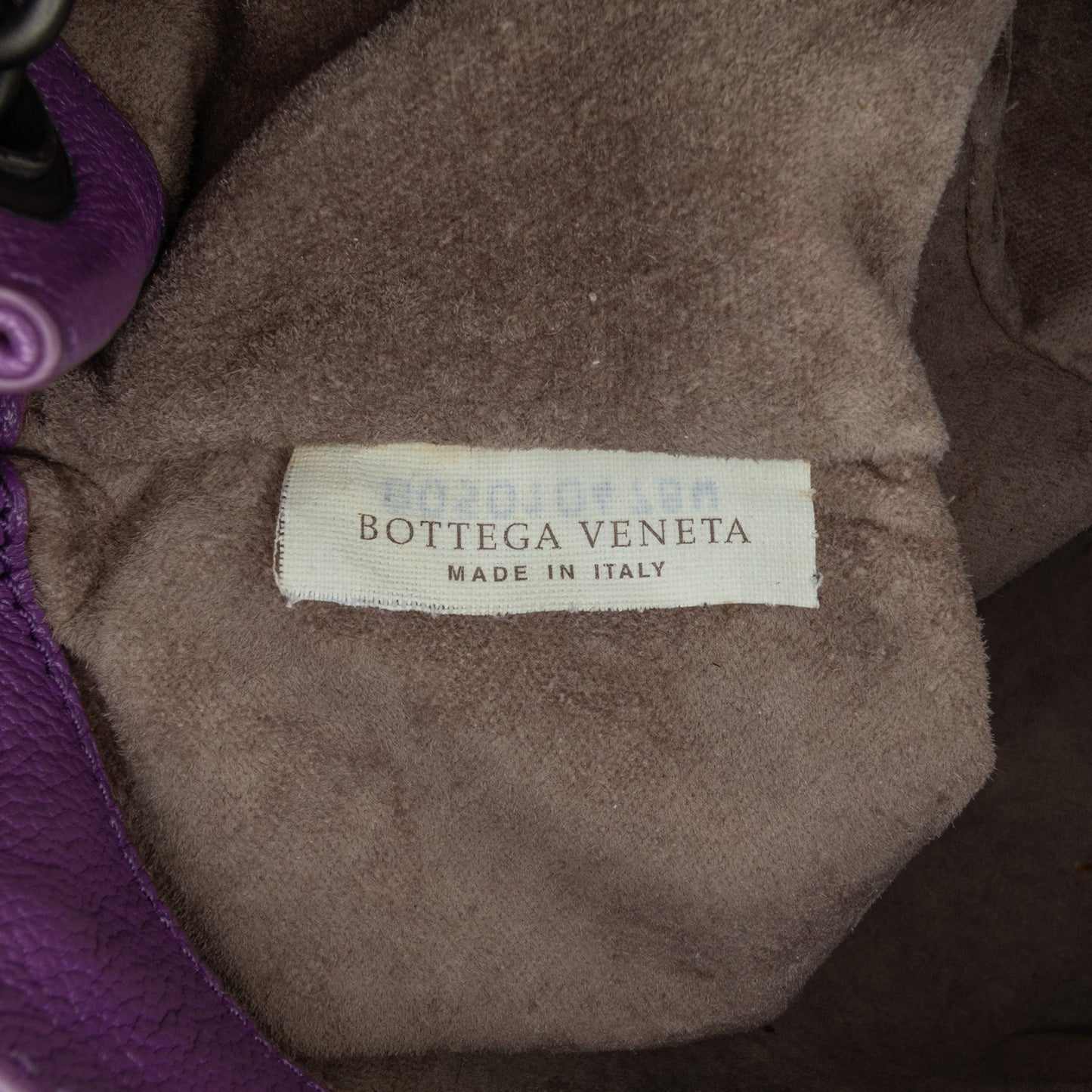 Purple Bottega Veneta Small Madras Goatskin Intrecciato Shoulder Bag