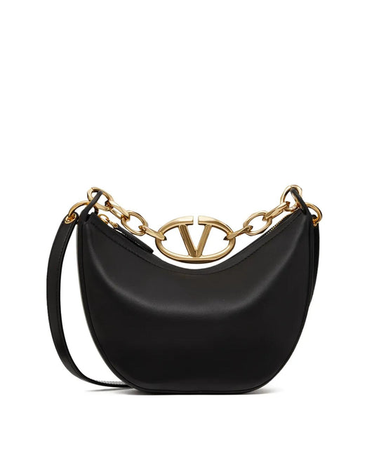 Valentino Garavani Roman Stud Small Shoulder Bag Women Black Handbags ONE SIZE Black