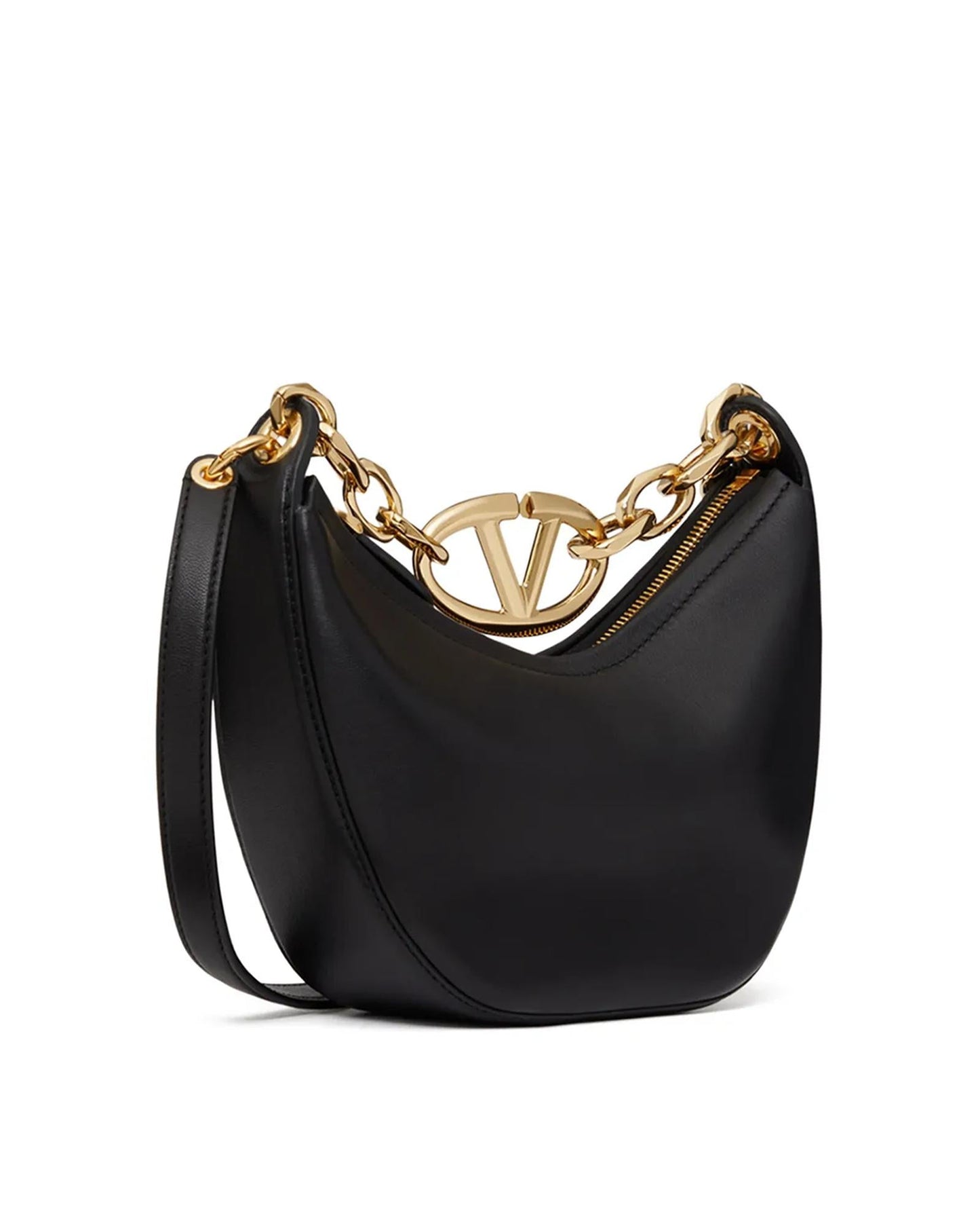 Valentino Garavani Roman Stud Small Shoulder Bag Women Black Handbags