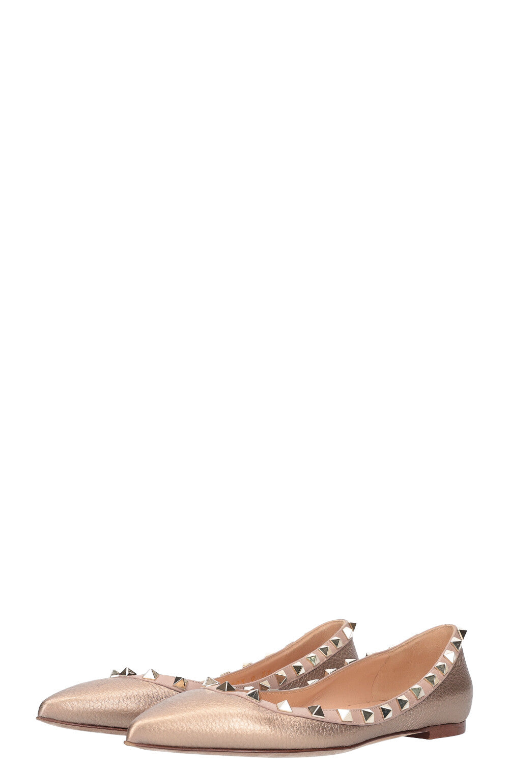 VALENTINO Rockstud Flats Gold