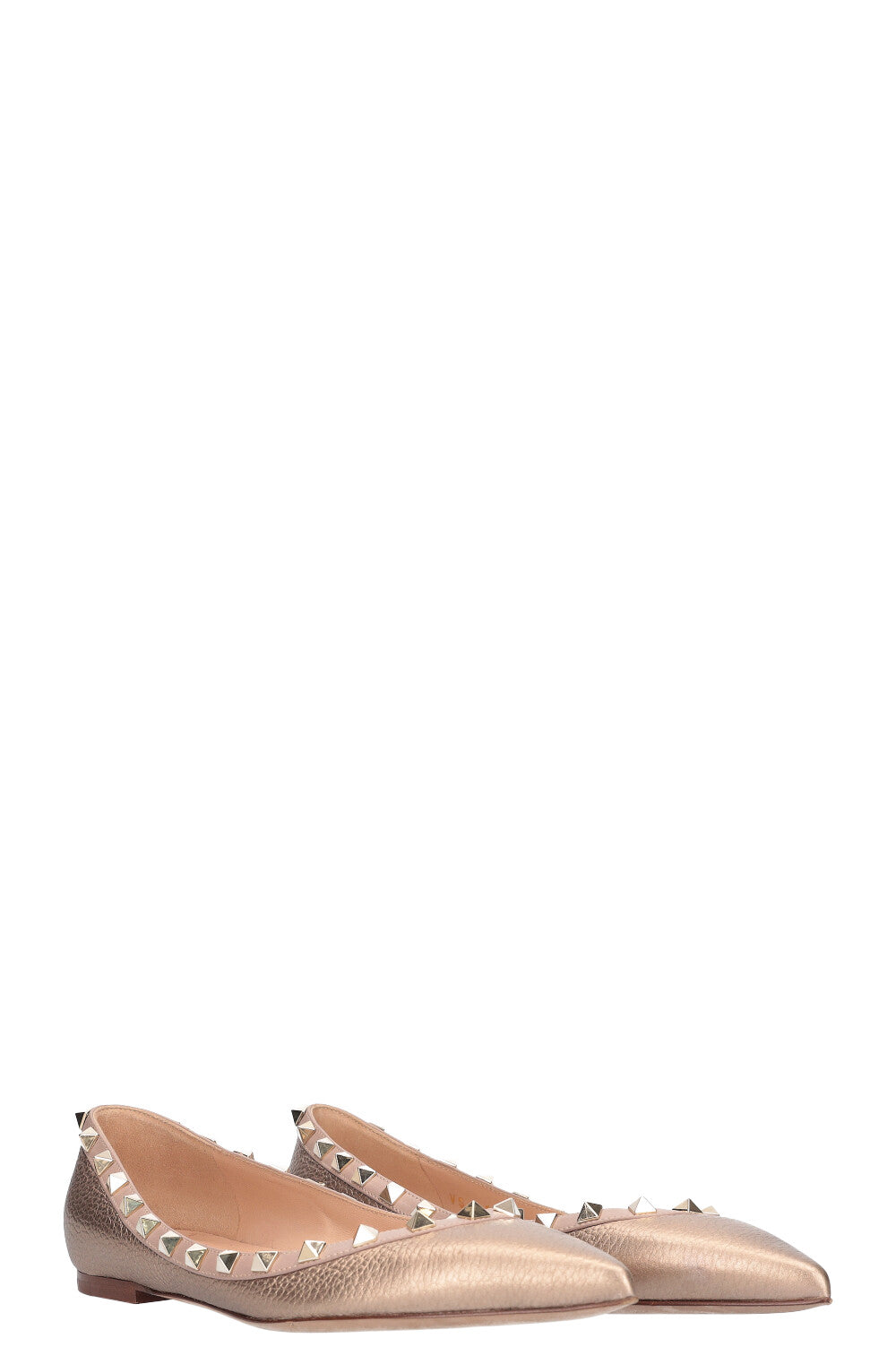 VALENTINO Rockstud Flats Gold