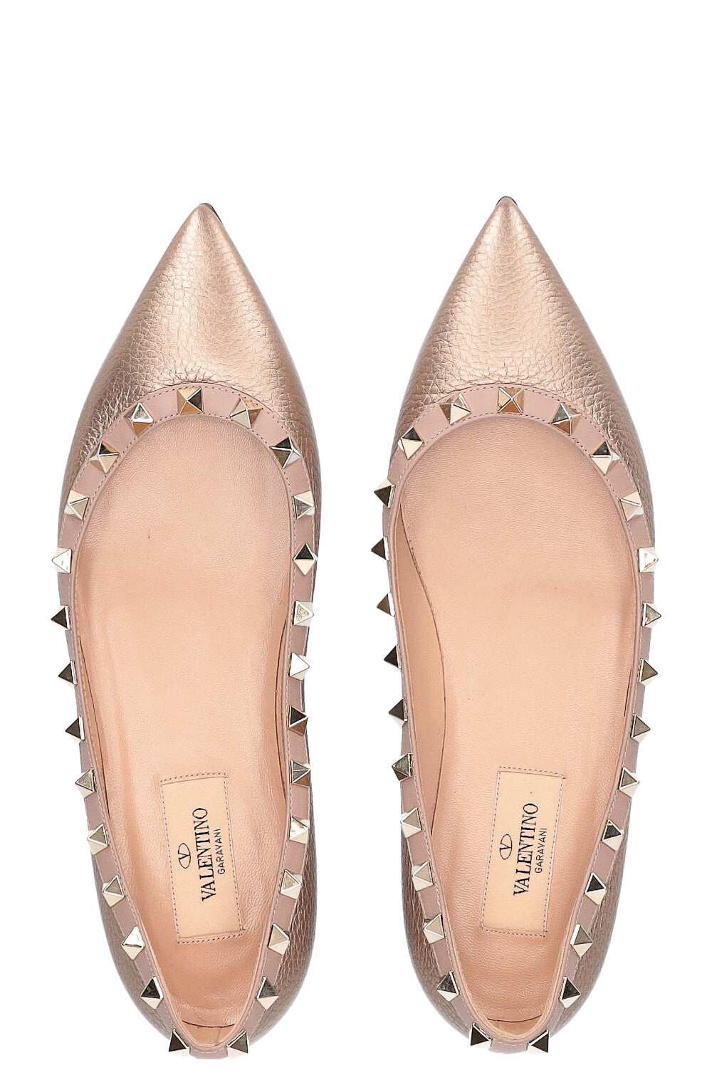 VALENTINO Rockstud Flats Gold