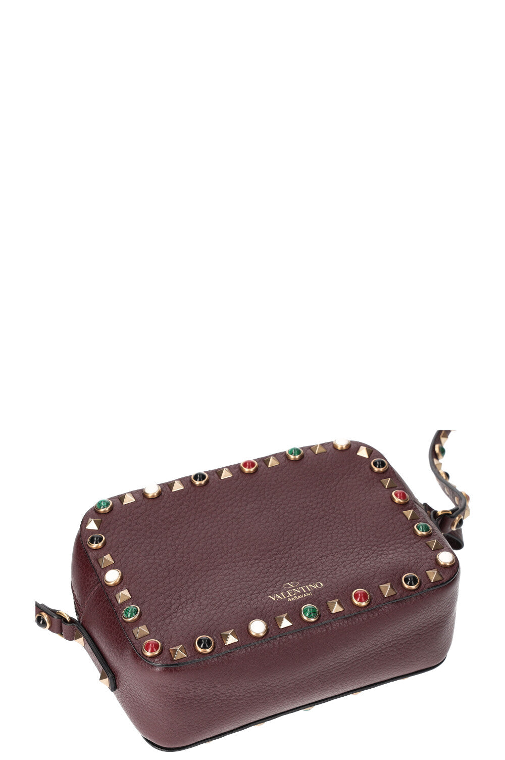 VALENTINO Rockstud Camera Bag Bordeaux