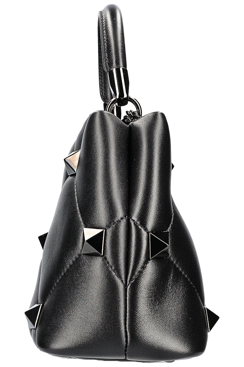 VALENTINO Roman Stud The Handle Bag All Black