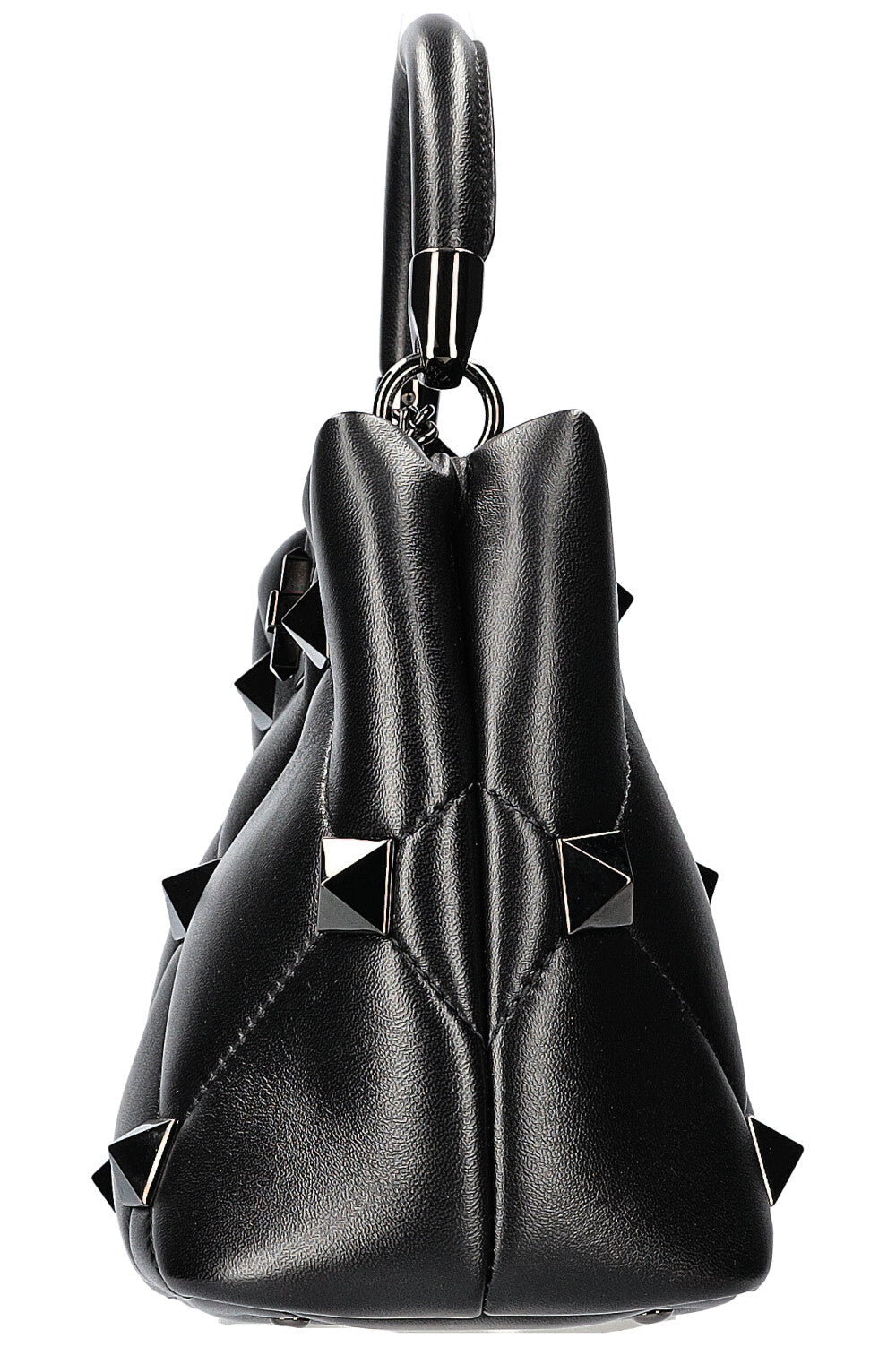 VALENTINO Roman Stud The Handle Bag All Black