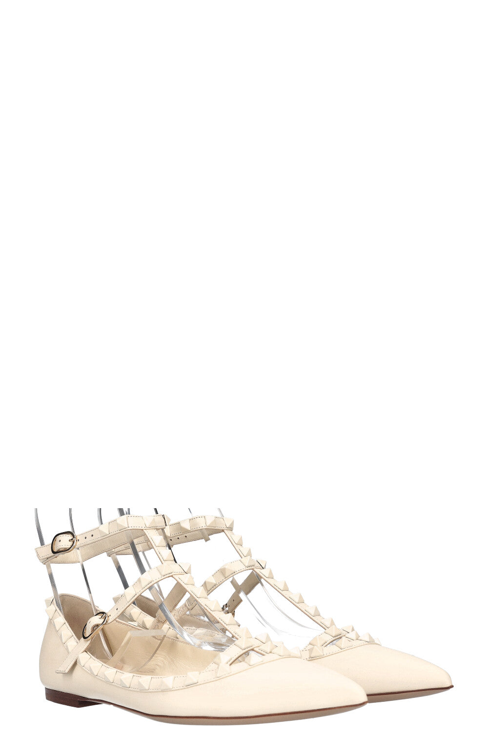 VALENTINO Rockstud Flats White