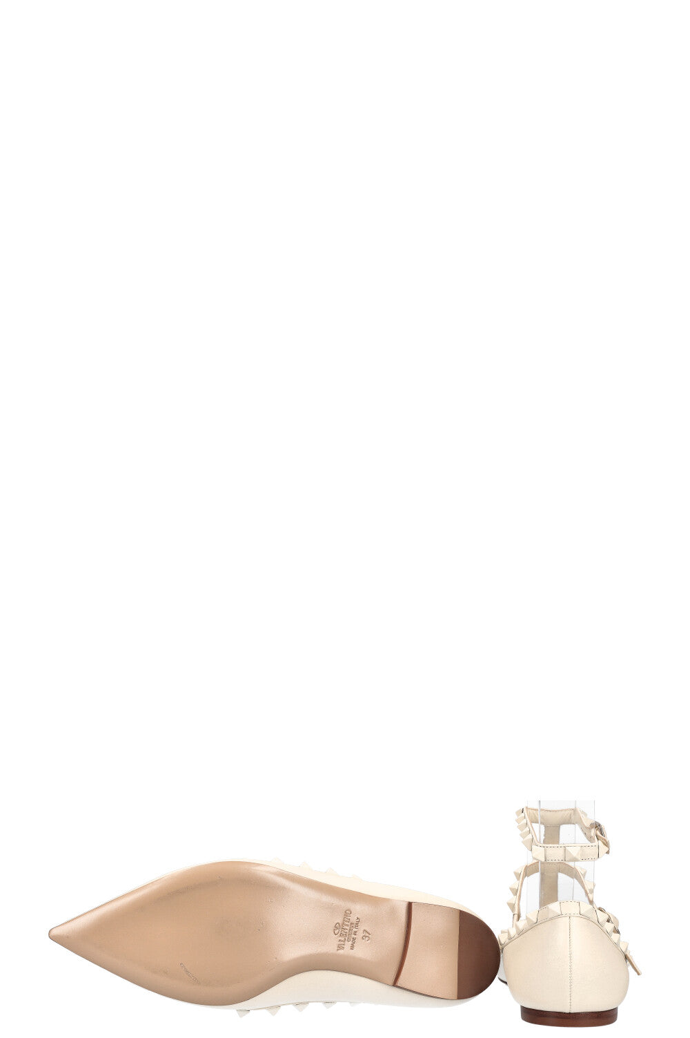 VALENTINO Rockstud Flats White