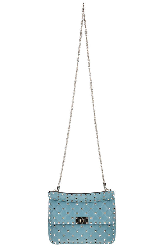 VALENTINO Free Rockstud Spike Bag Blue