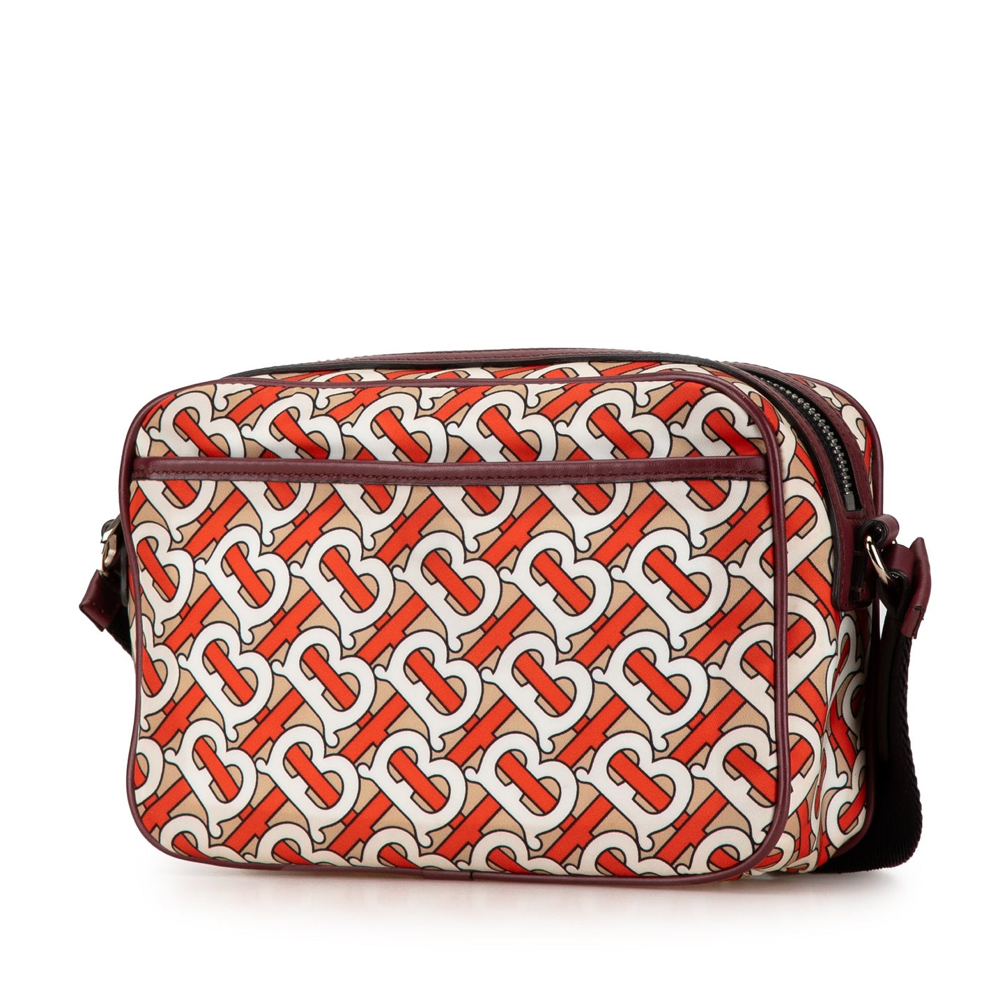 Orange Burberry TB Monogram Nylon Paddy Crossbody