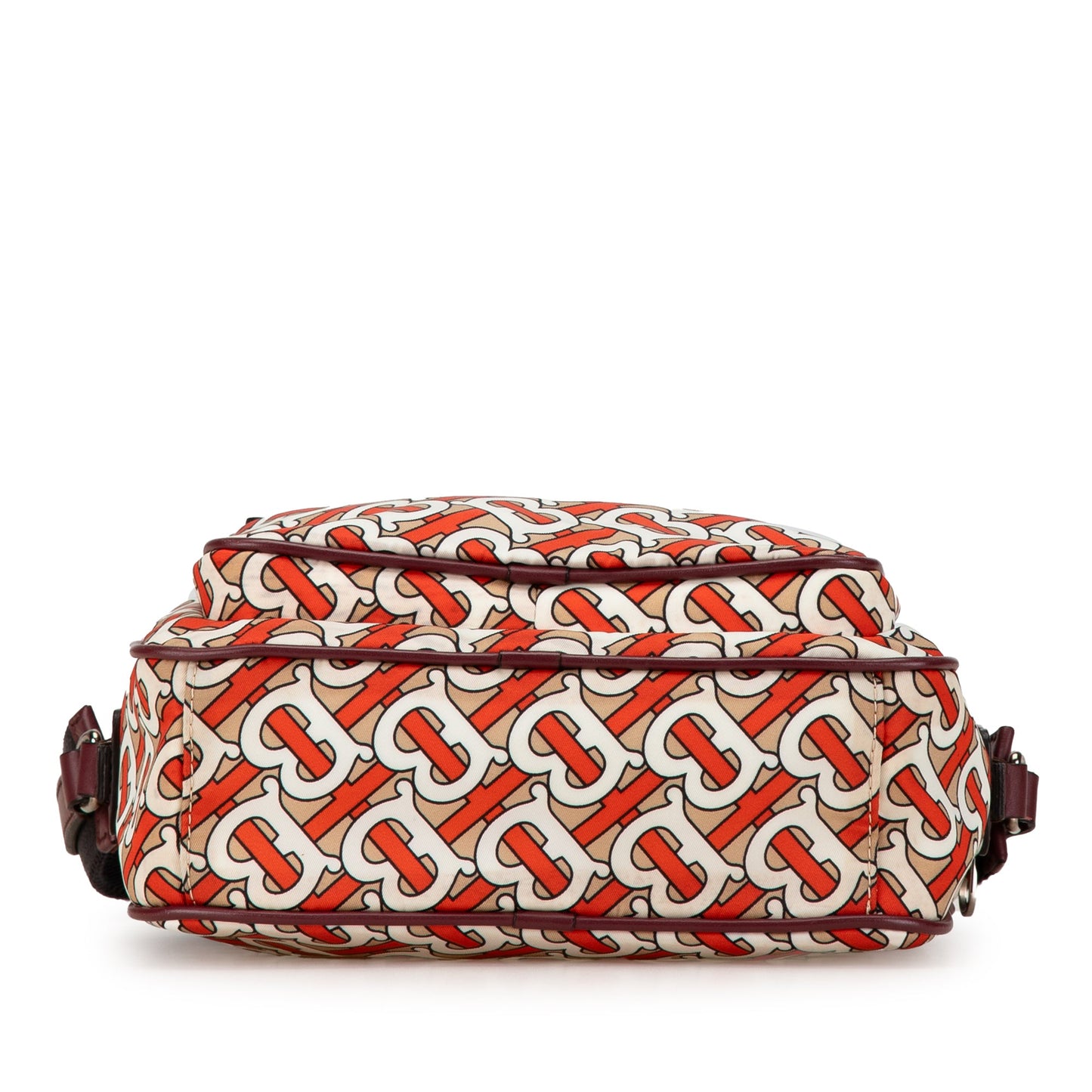 Orange Burberry TB Monogram Nylon Paddy Crossbody