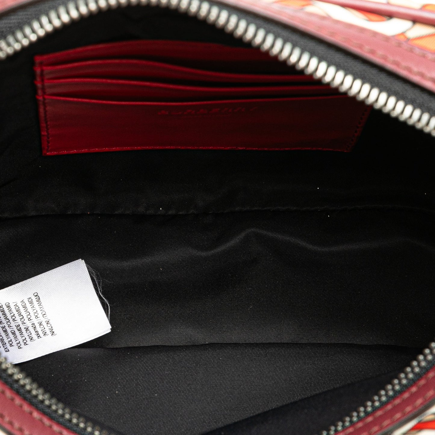 Orange Burberry TB Monogram Nylon Paddy Crossbody