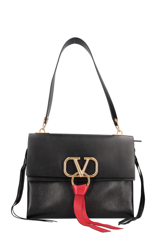 VALENTINO V Ring Bag Black Medium