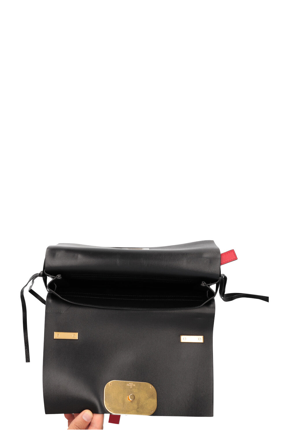 VALENTINO V Ring Bag Black Medium