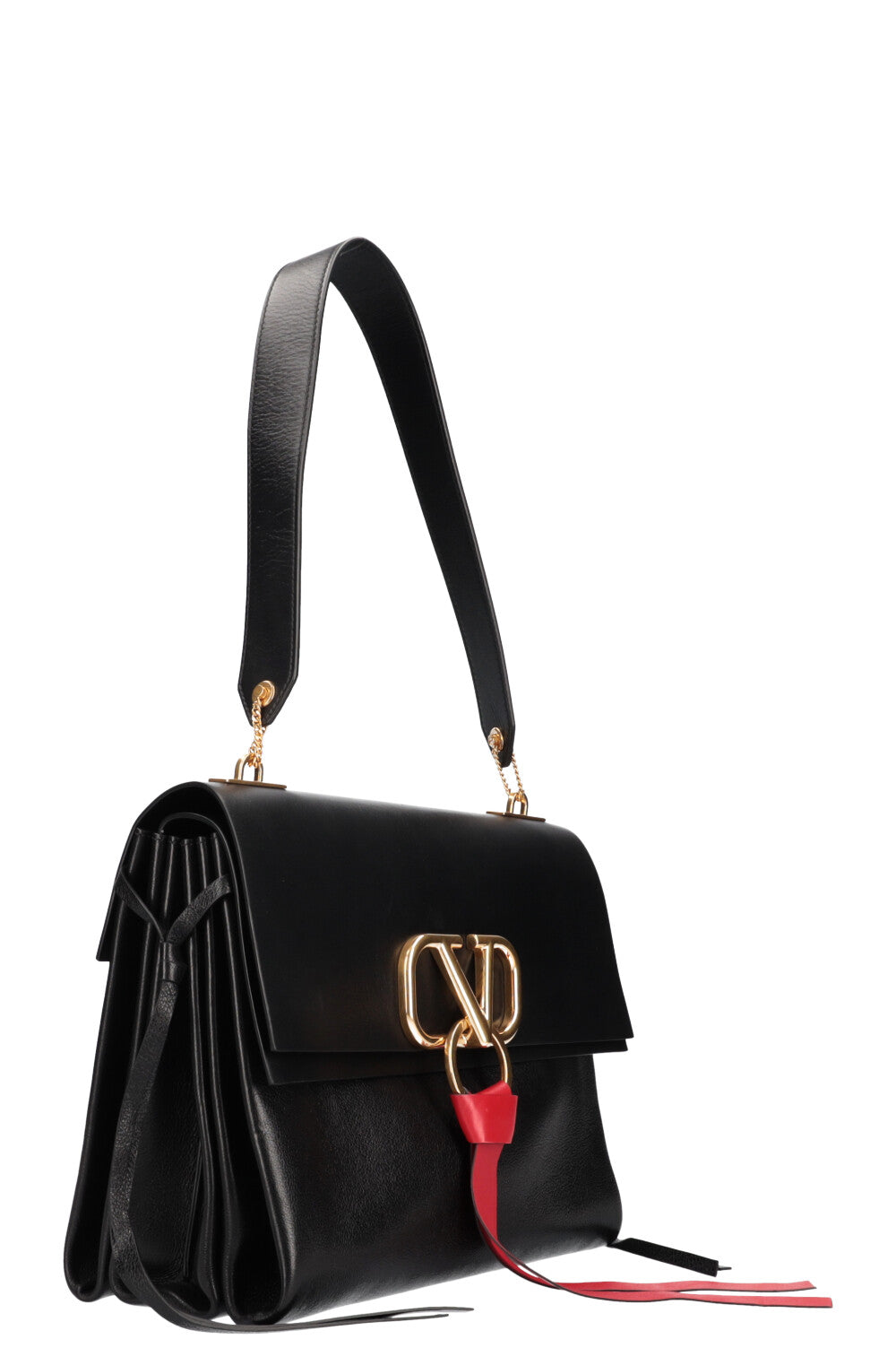 VALENTINO V Ring Bag Black Medium