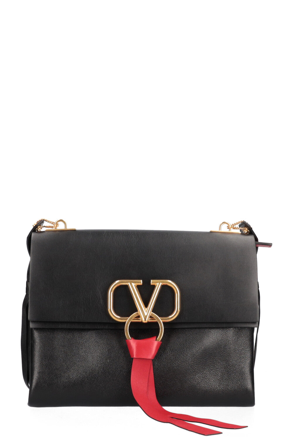 VALENTINO V Ring Bag Black Medium