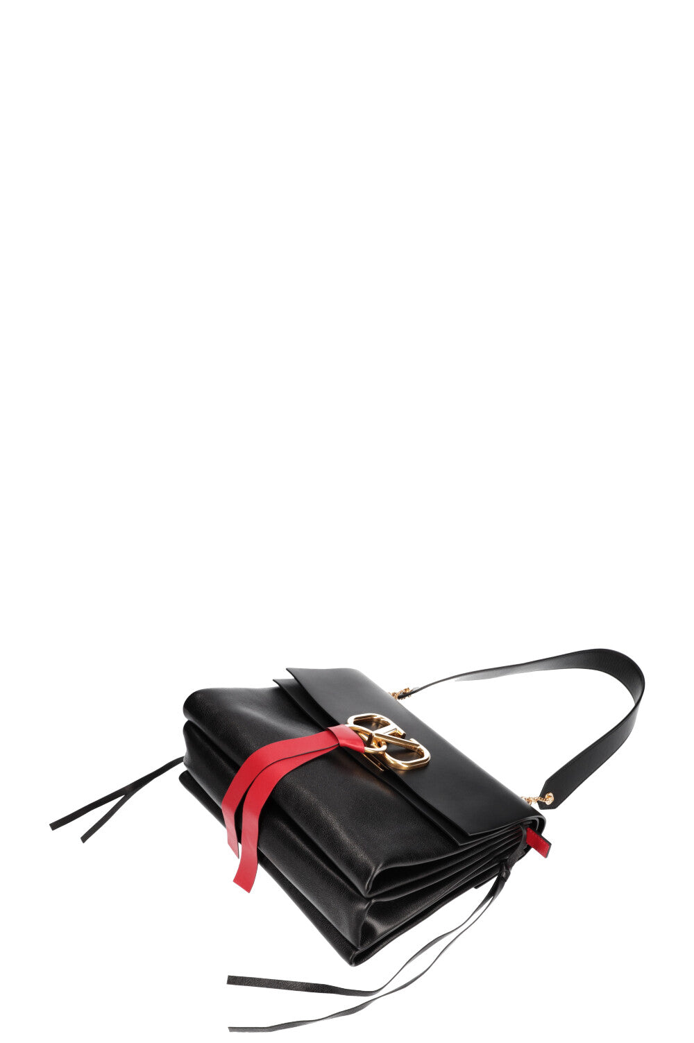 VALENTINO V Ring Bag Black Medium