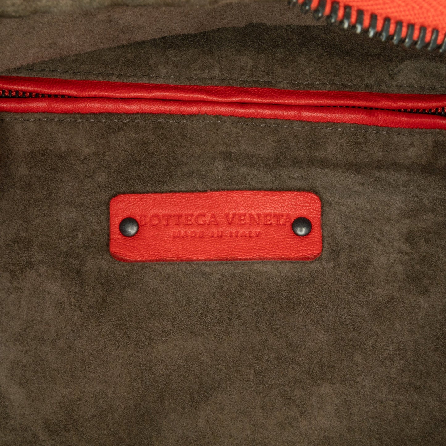 Red Bottega Veneta Napp Intrecciato Cube Shoulder Bag