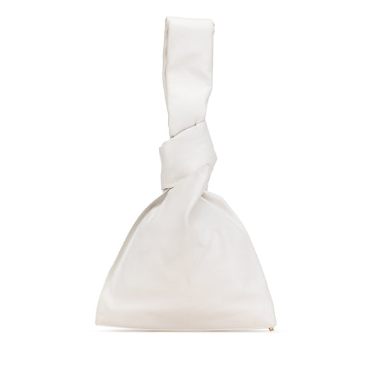 White Bottega Veneta Calfskin The Mini Twist Handbag