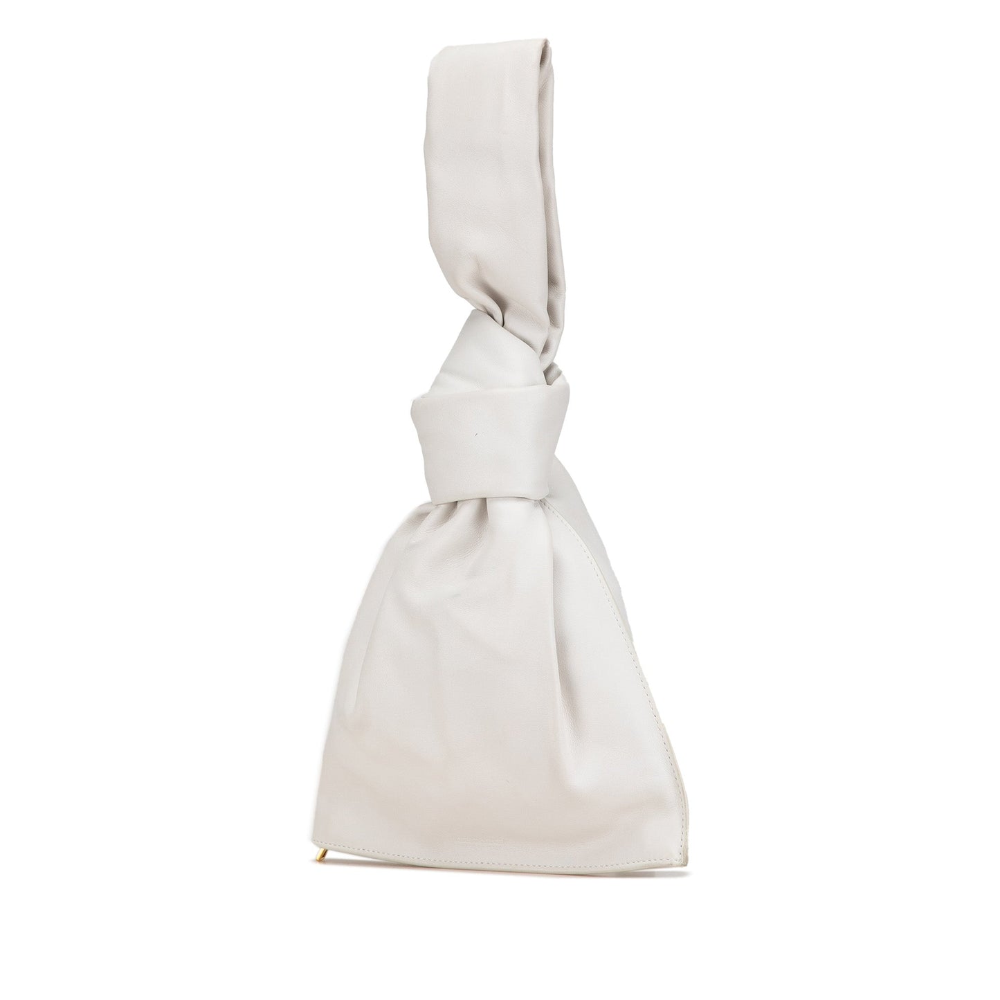 White Bottega Veneta Calfskin The Mini Twist Handbag