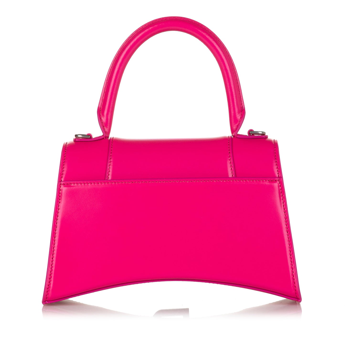 Pink Balenciaga Hourglass Leather Satchel