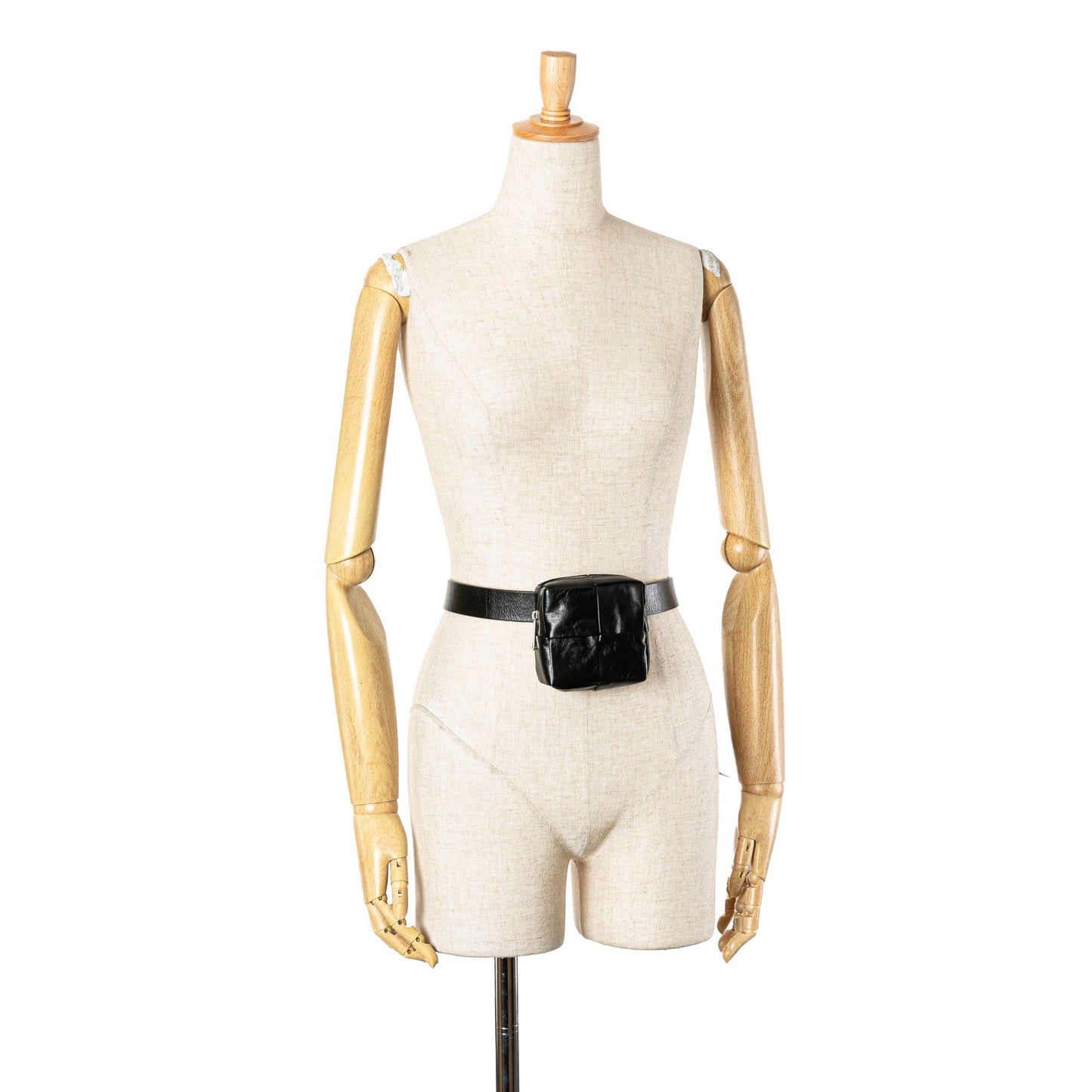 Black Bottega Veneta Nappa Intrecciato Cassette Belt Bag