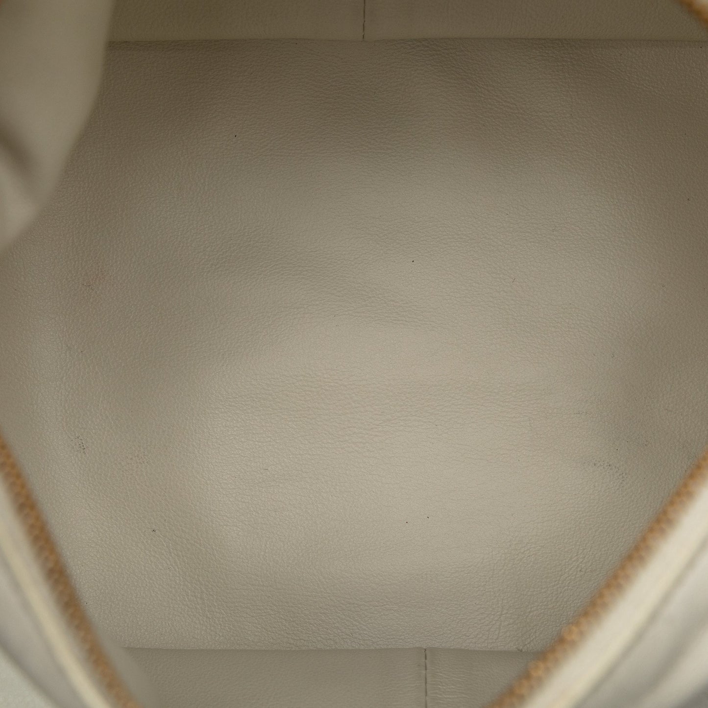 White Bottega Veneta Mini Lambskin Double Knot Bag