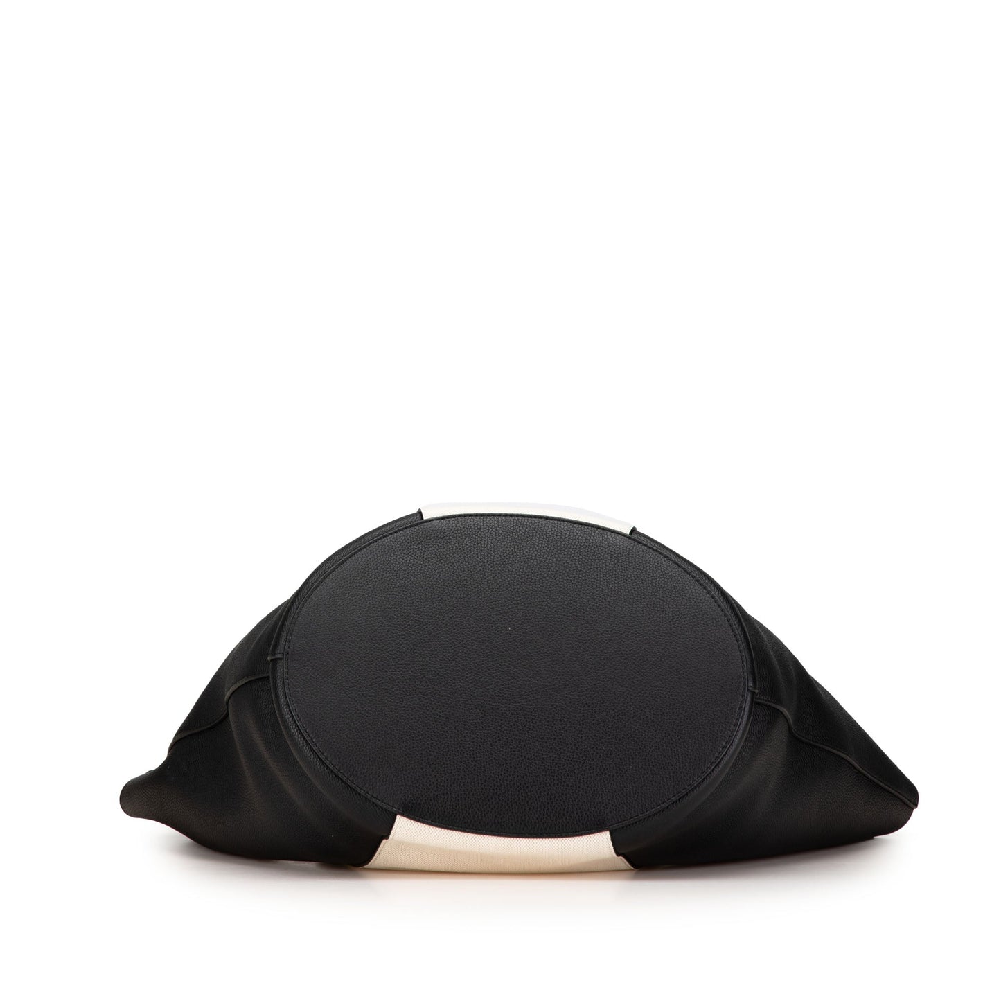 White Bottega Veneta Large Canvas and Leather Basket Tote