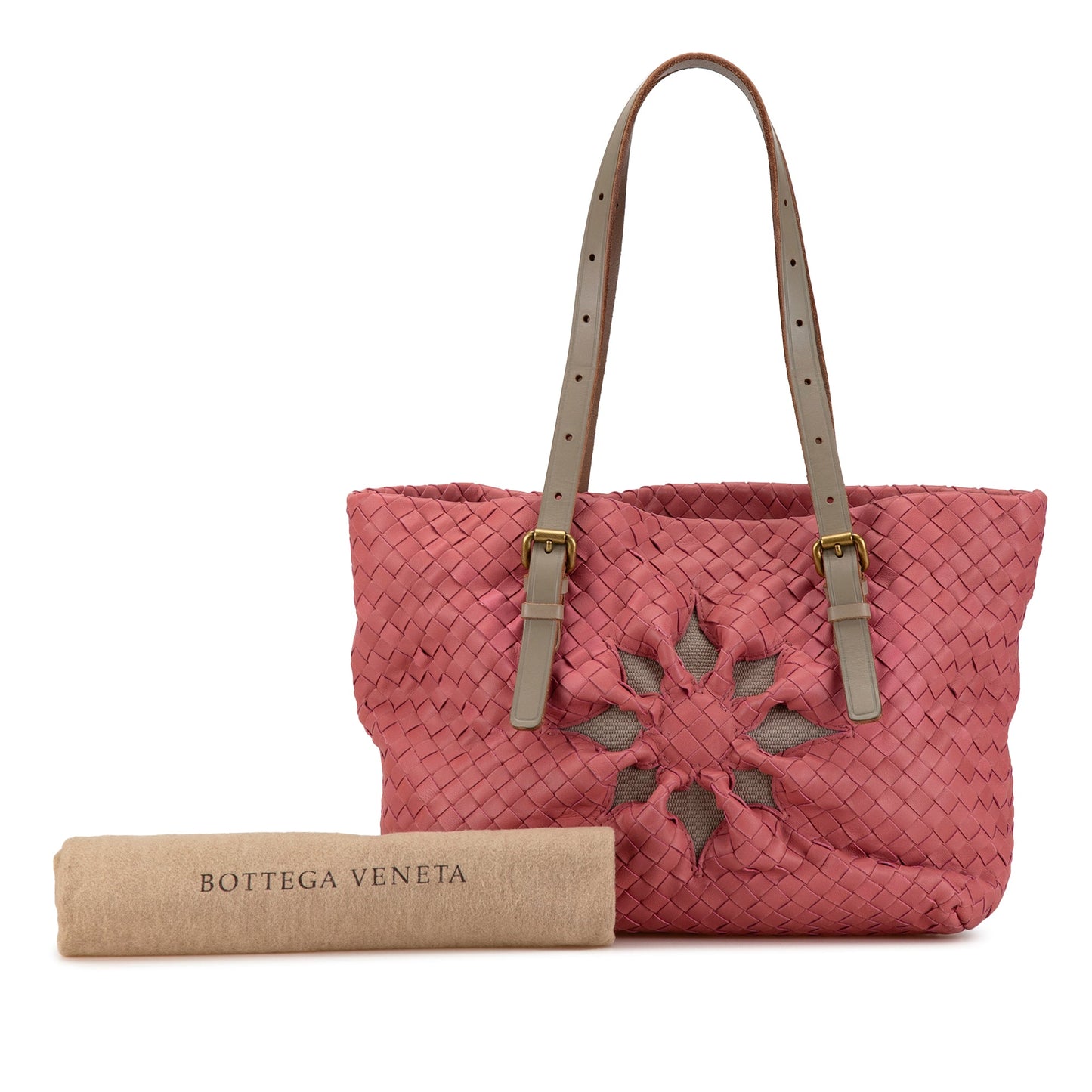 Bottega Veneta Sac Intrecciato Marquise Flower Tote