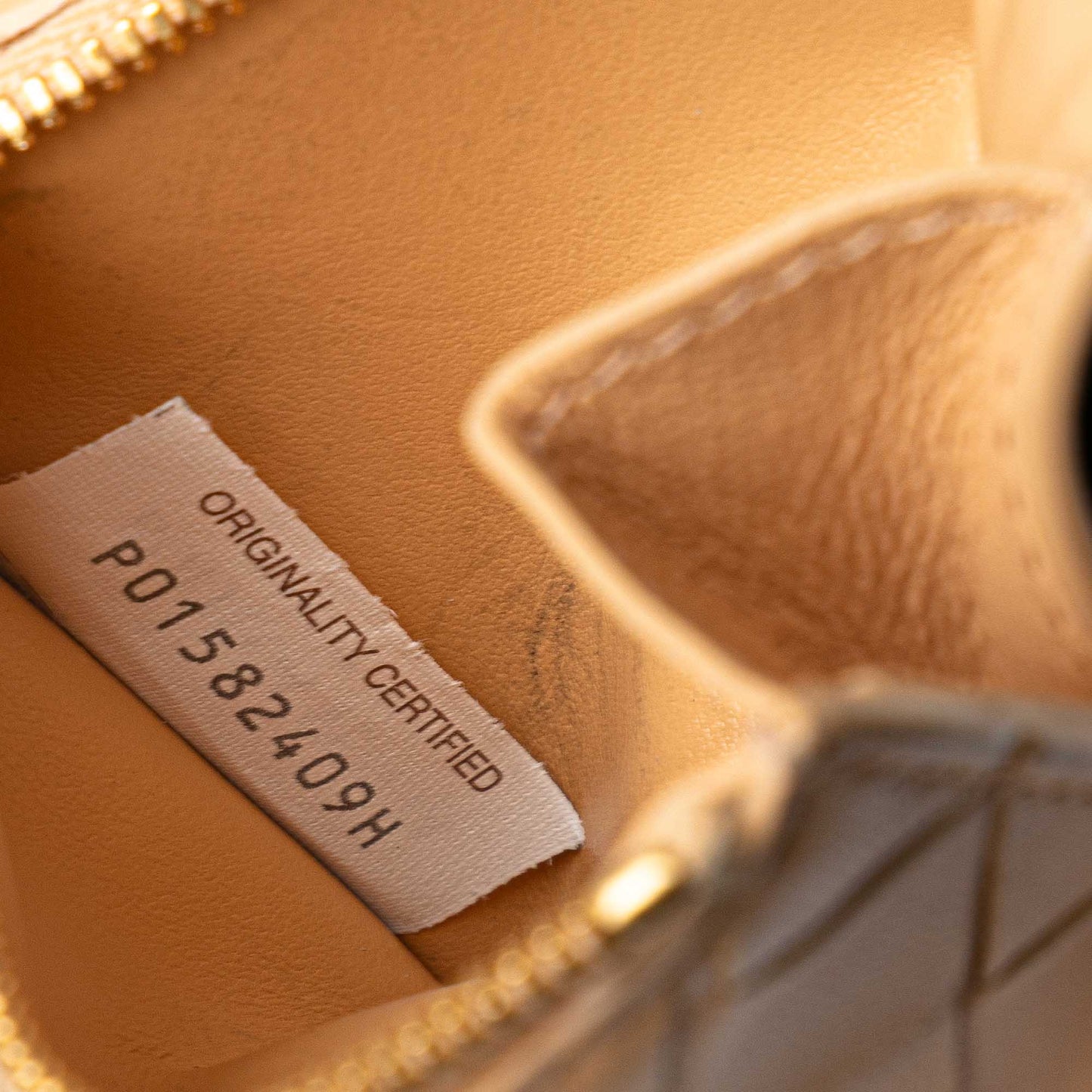 Tan Bottega Veneta Nappa Intrecciato Bifold Wallet