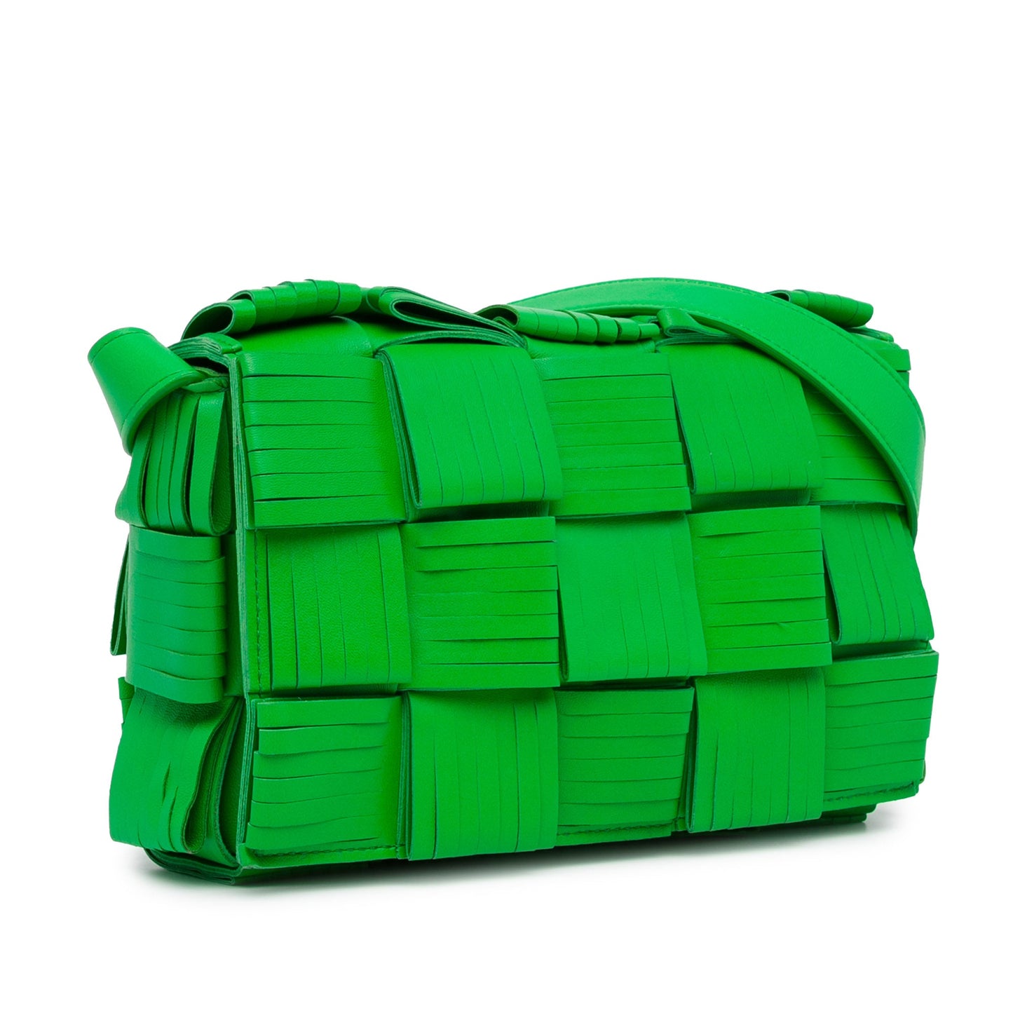 Bottega Veneta Sac Nappa Intrecciato Fringed Cassette Crossbody