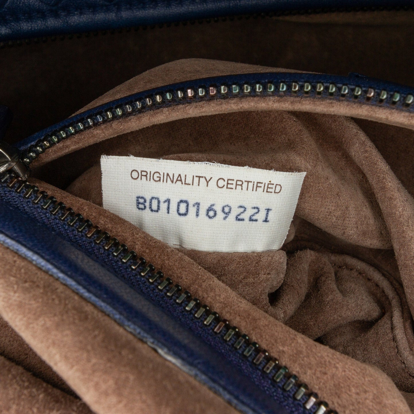 Blue Bottega Veneta Nappa Intrecciato Montaigne Shoulder Bag