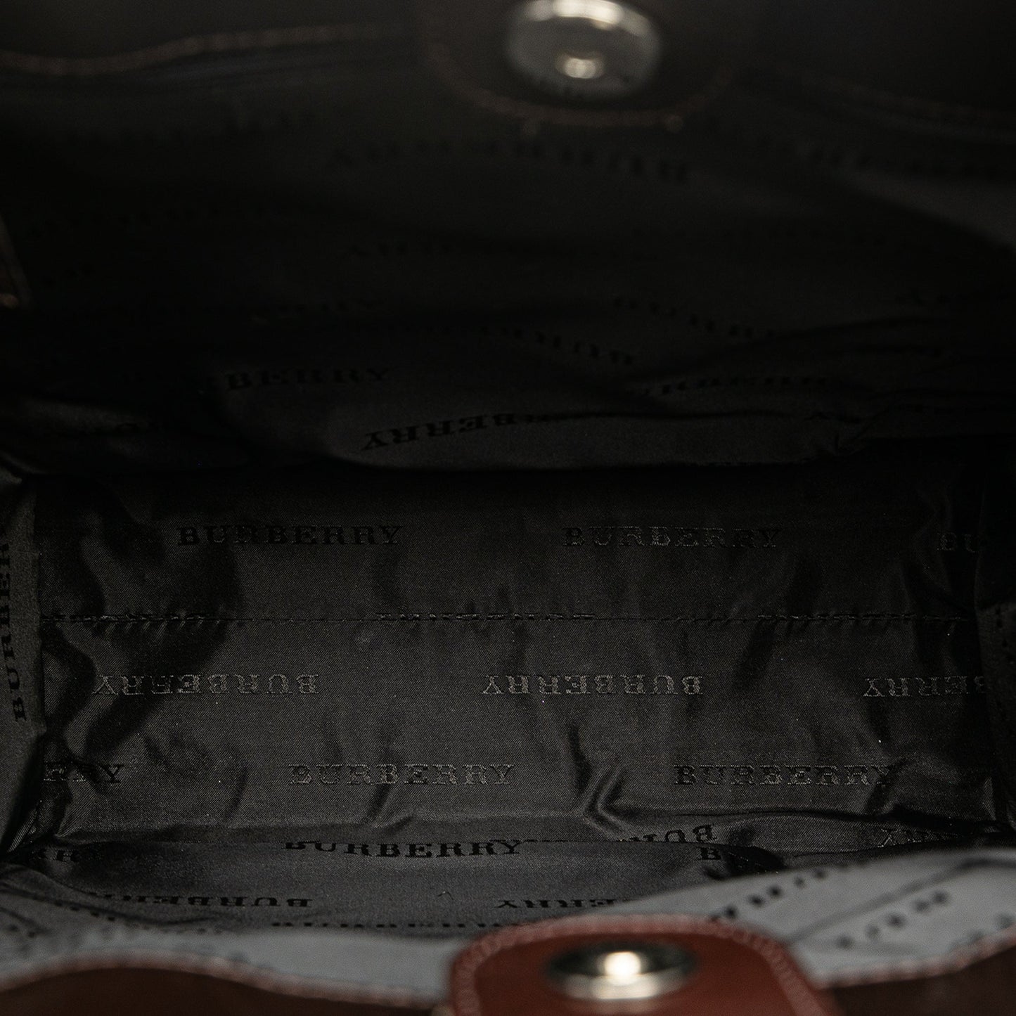 Beige Burberry House Check Canvas Tote