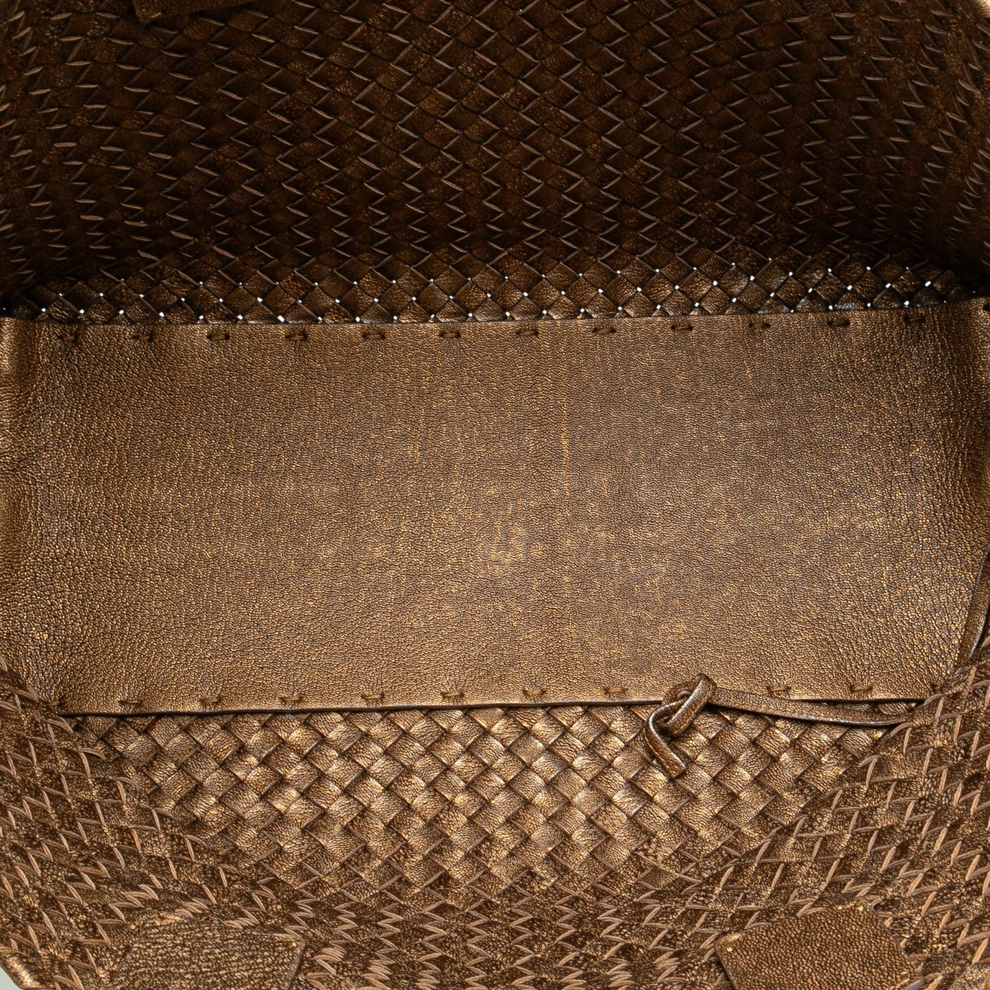 Bottega Veneta Sac Medium Lambskin Intreccio Cabat Tote