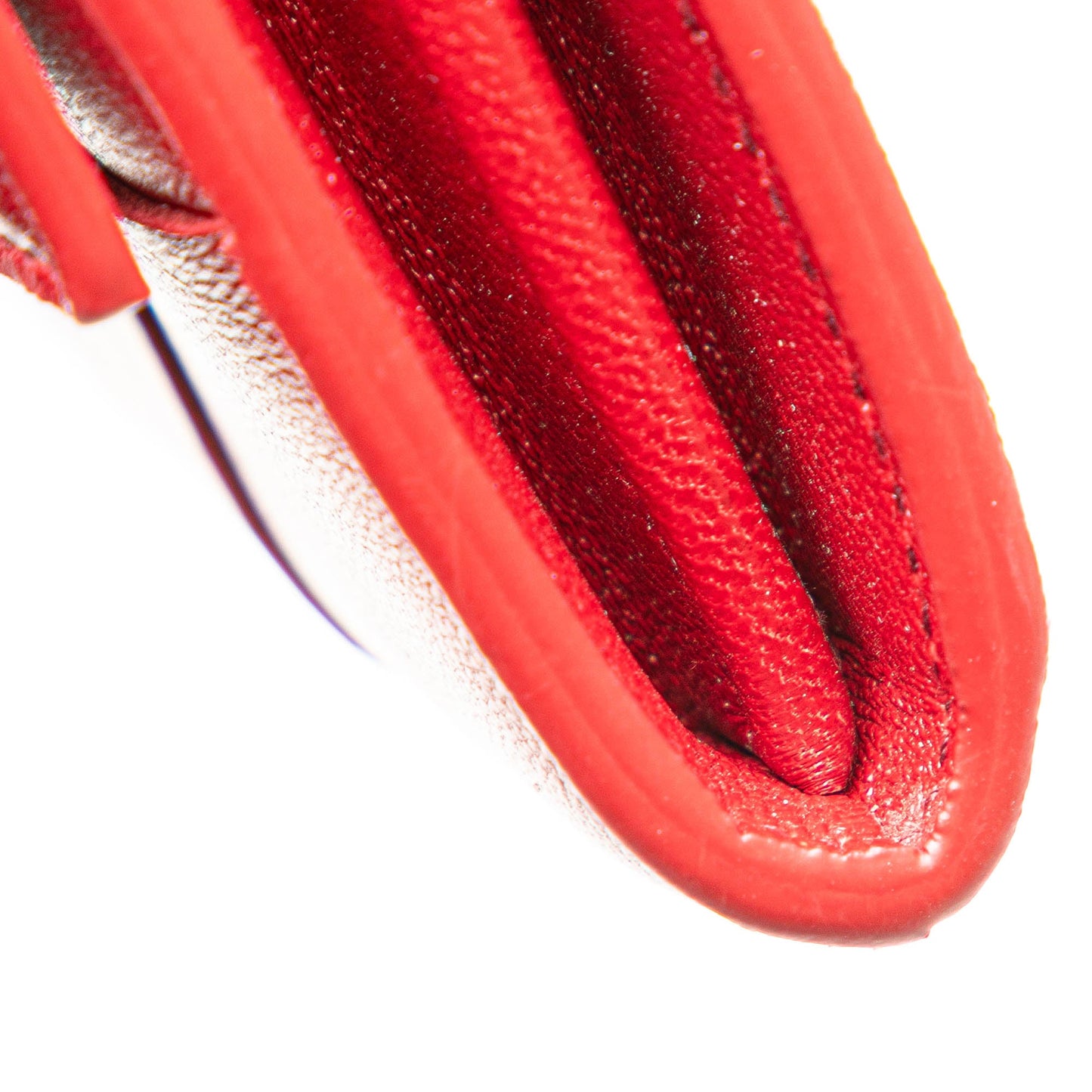 Red Bottega Veneta Large Lambskin Intreccio Cassette Flap Wallet