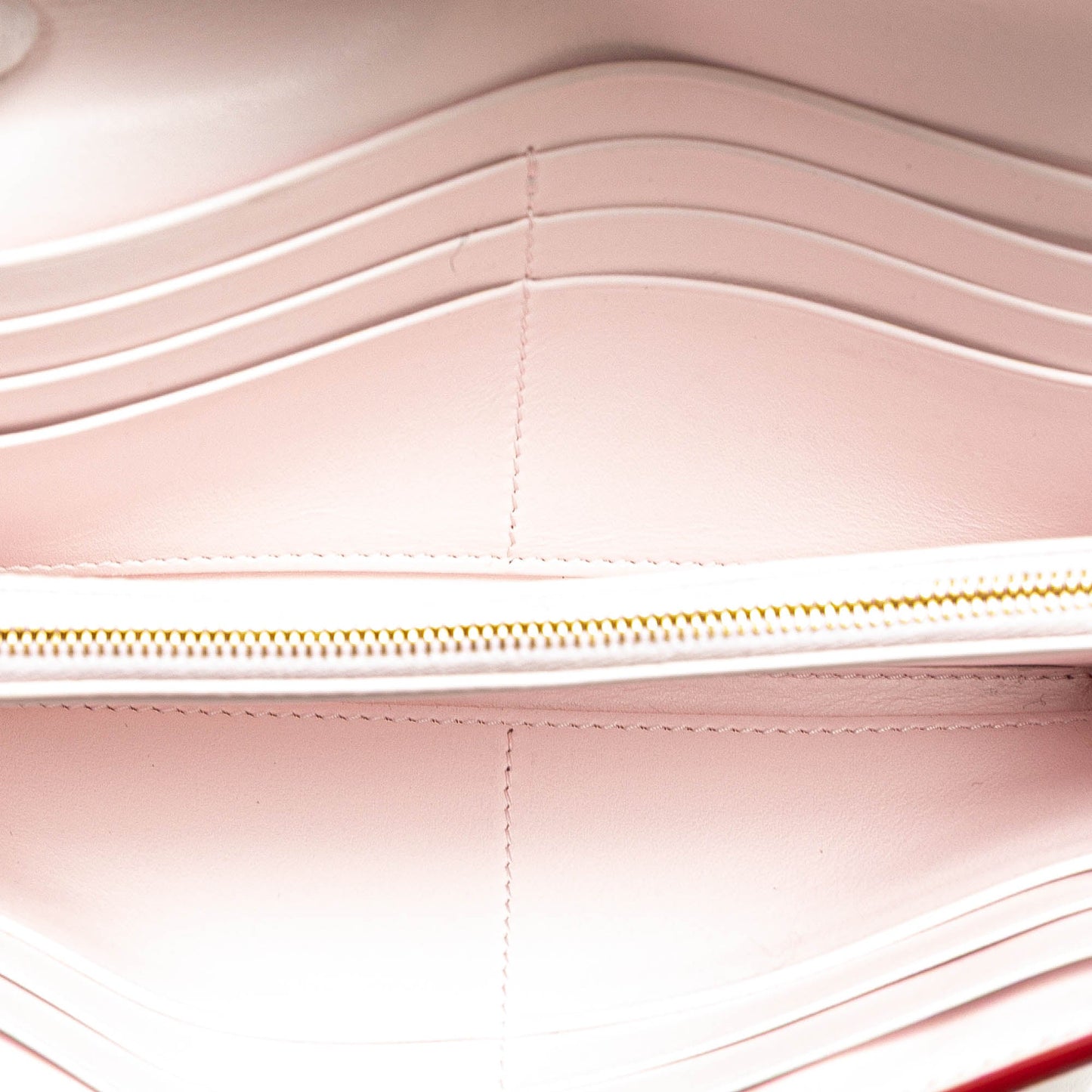 Red Bottega Veneta Large Lambskin Intreccio Cassette Flap Wallet