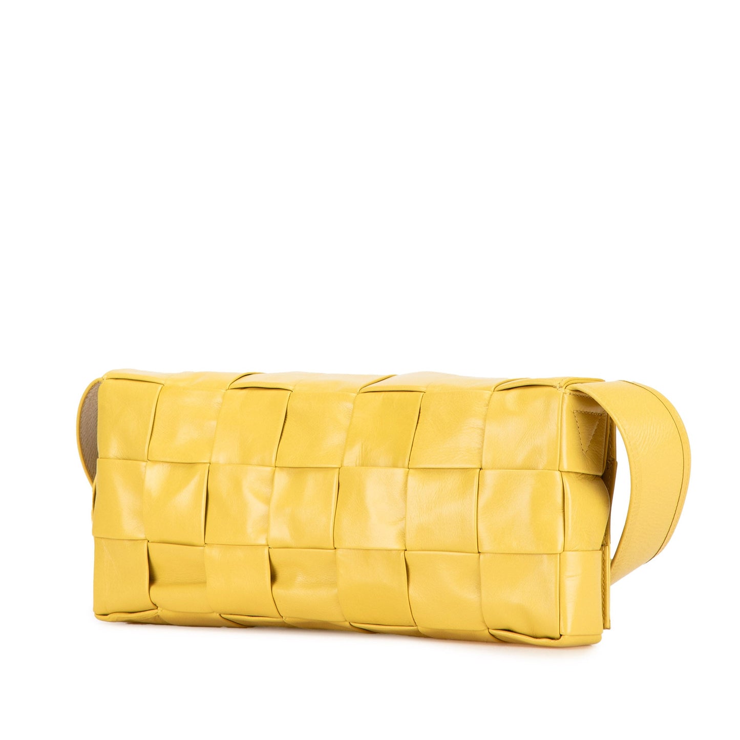 Yellow Bottega Veneta Stretch Nappa Intrecciato Cassette Crossbody