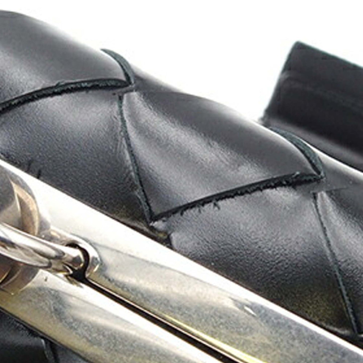 Black Bottega Veneta Spazzolato Intrecciato Box Messenger Bag