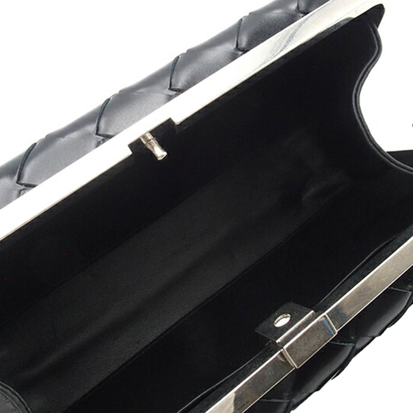 Black Bottega Veneta Spazzolato Intrecciato Box Messenger Bag